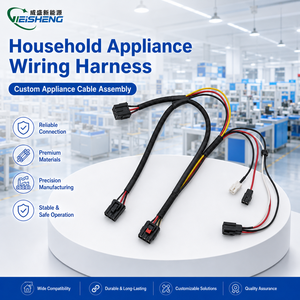 中国制造商电子线束电缆组件家用电器镀锡铜导体PVC/PTFE/PBT IP67 - Product Image 1