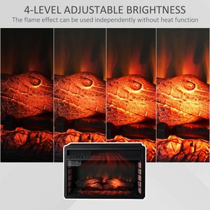 Insert de chauffage électrique moderne pour foyer, avec effet de flamme LED, style encastré, pour usage domestique, sans livraison le week-end - Product Image 6