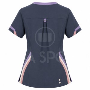 Lightweight Knitted Spandex/Polyester Medical Scrub Set Breathable Nursing Uniform Manufacturer & Supplier Worldwide - Product Image 3