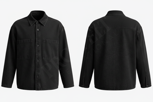 Camisas de mezclilla de manga larga ligeras estilo streetwear con botones y bolsillos para trabajo, venta al por mayor, camisas personalizadas - Product Image 2