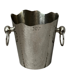 Seau à glace en acier inoxydable martelé fait main avec poignées en nacre, refroidisseur de vin et de champagne isolé de qualité supérieure - Product Image 4
