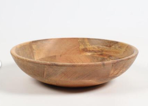 Bol de service artisanal en bois d'acacia pour fruits, salades, popcorn, boîte à sel en bois d'acacia avec cuillère intégrée pour la cuisine - Product Image 1