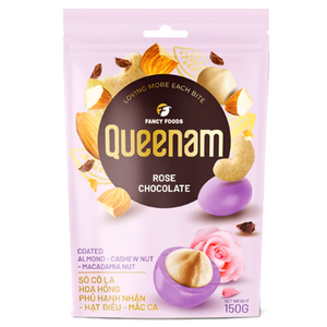 OEM/ODM Chocolate Drageado Venta Directa de Fábrica Snacks HALAL Nueces Recubiertas de Chocolate Rosa Almendras Anacardos Nueces de Macadamia 150G - Product Image 1