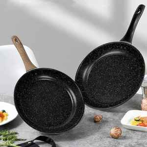 Juego de Sartenes de Aluminio con Revestimiento de Acero Inoxidable, Compatible con Inducción, con Mango de Plástico, Capacidad de 1-2L, Utensilios de Cocina - Product Image 5