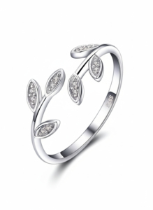 Bague pour femme Tanya Gems Jewellery TG1005R en argent 925 plaqué rhodium, sertie de zircone cubique de qualité 3A créée en laboratoire, taille personnalisable - Product Image 6