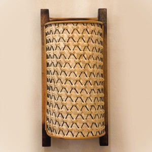 Lámpara de pared de estilo nórdico, lámpara para hotel y restaurante, apliques de bambú natural en venta - Product Image 2