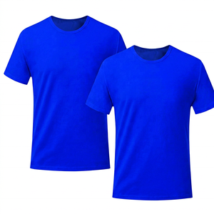 T-shirt sportif blanc en polyester pour homme, manches courtes, col rond, coupe classique, à carreaux, respirant, jersey tricoté écologique - Product Image 2