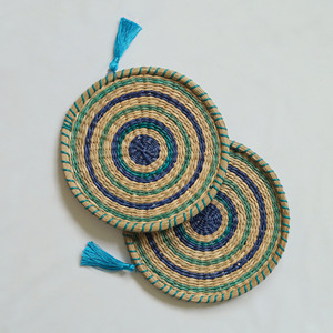 New Natural Seagrass Charger Plates Customize Sizes Variety of Colors Handmade <b>Placemat</b> for Table Decor Made From Vietnam HNH - Product Image 3