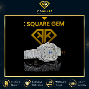 Proveedor Profesional que Vende Relojes de Lujo de Cuarzo con Diamantes Moissanite, Cuadrados, Unisex, Resistentes al Agua, de Acero Inoxidable de Alta Calidad - Product Image 2