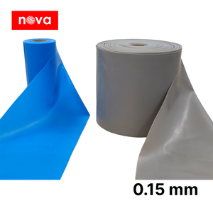 Banda elástica de látex de caucho natural para ejercicios médicos, fabricada en Malasia, 45.7m x 6 pulgadas 0.15mm, para fisioterapia, rehabilitación y recuperación. - Product Image 1