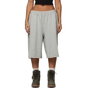 Shorts amples en molleton personnalisés pour femme – Sport, décontracté, amincissant, été, yoga, double couche, basique – Shorts durables pour femme - Product Image 1