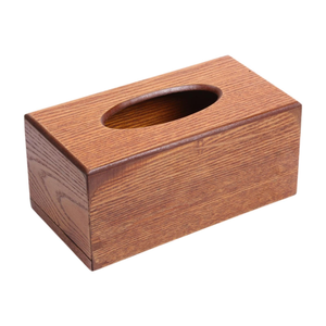 Boîte à mouchoirs en bois artisanale élégante, design moderne, finition naturelle, grande taille, surface de fabrication haut de gamme à prix abordable - Product Image 6