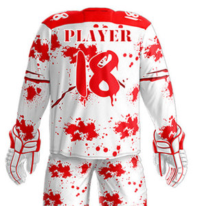 Most Popular Product Custom Team Ice Hockey Uniform Sets OEM Service Sublimation Printing Ice Hockey Uniform For Adults - Product Image 5