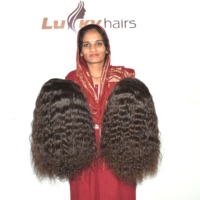 Service de Traitement de Perruques en Cheveux Humains Remy Fabriquées sur Mesure en Usine Indienne, Vente en Gros, Sans Colle, Bouclées Profondes, 100g, Toutes Couleurs, Double Trame Faite à la Machine