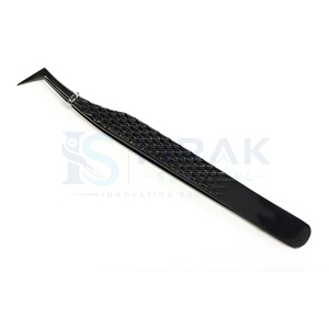 Pince à épiler de précision Ijrak chirurgicale antistatique en acier inoxydable de 10 mm à pointe lisse, modèle IS-BPT-10461, logo personnalisé pour - Product Image 1