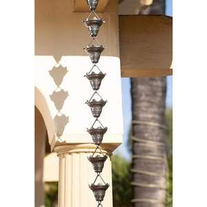 ร้อนขายดอกไม้สีดำออกแบบโซ่ฝนสำหรับสวน (Cadena De Lluvia) - Product Image 5