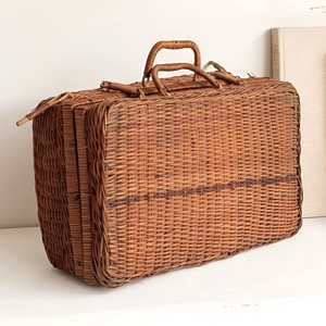 Maleta de ratán para picnics y viajes, bolsa de almacenamiento tejida a mano de la más alta calidad, cesta tipo maleta. - Product Image 6