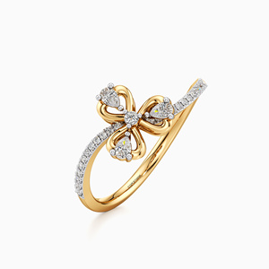 Anillo de flores con diamantes cultivados en laboratorio de lujo, oro de 10K, 14K, 18K, plata 925, 935, anillo de compromiso romántico con forma de pera, regalo para esposa - Product Image 3