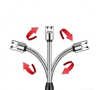 Briquet électrique à longue portée, col courbé, rechargeable par USB, coupe-vent, sans flamme, pour barbecue, cuisine, camping, vente en gros