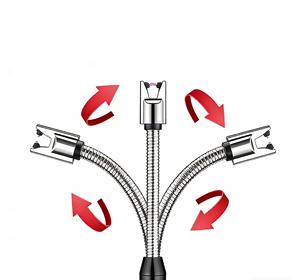 Briquet électrique à arc rechargeable USB en gros, sans flamme, portable, en métal, pour cuisine, bougies, avec fonction coupe-vent pour barbecue - Product Image 3