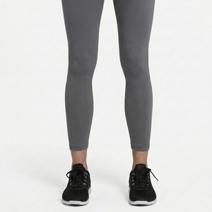Women's Ribbed Seamless Plus Size High Waist Elastic Waist Solid Yoga Fitness Workout Running Sports Activewear <b>Leggings</b> - Product Image 6