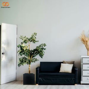 Jardinière carrée en acier galvanisé noir de 26 pouces, style américain moderne, écologique, légère et durable, pot à fleurs en métal pour hôtel - Product Image 5