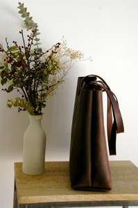 Bolsos de Mano de Cuero Genuino de Color Sólido, Gran Capacidad, Portátiles, Impermeables, de Lujo para Mujer, con Cierre de Cremallera para Viaje LTB-0288 - Product Image 5