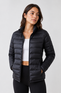 Custom Lightweight Puffer <b>Jacket</b> for Men & <b>Women</b> <b>Packable</b> Quilted Winter <b>Jacket</b> OEM ODM Private Label - Product Image 3