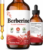 Gouttes liquides de berbérine à marque privée avec formule avancée pour le soutien à la gestion du poids, sans gluten, faible en glucides, 120 ml