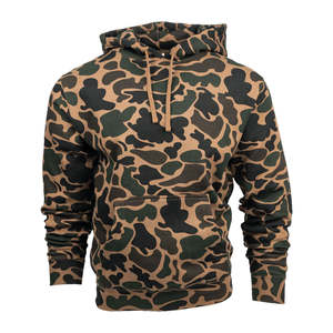 Sudadera con capucha informal de camuflaje extragrande para hombre y mujer, de manga larga, de algodón grueso y poliéster, mezcla de algodón básico. - Product Image 6