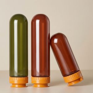 Bouteille souple en PET en forme de capsule, qualité alimentaire, avec bouchon à clapet, pour beurre de cacahuète, sauce, miel – Usine du Vietnam - Product Image 2