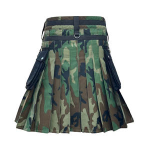 Kilt utilitaire hybride en coton à motif camouflage écossais pour hommes – Vente en gros - Product Image 3