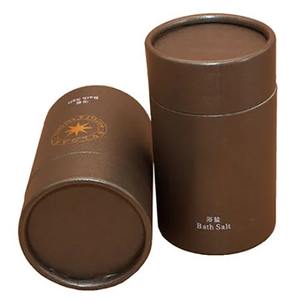 Envases ecológicos de tubos de papel kraft para saleros, cajas cilíndricas de cartón, tubos redondos de papel para alimentos con impresión personalizada. - Product Image 5