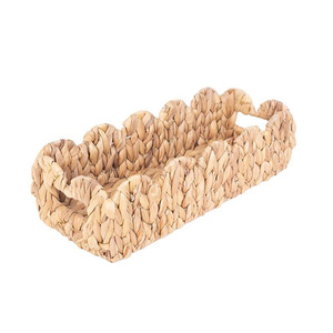 Bandeja de Jacinto de Agua Tejida a Mano, Plato Decorativo Rectangular Natural, Utensilios de Cocina para Servir o Exhibir - Product Image 1