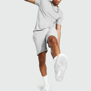 High Performance Custom Logo Design T Shirts & Shorts <b>Sets</b> in Low MOQ Top Style Two Piece Street Wear for Men's <b>Twin</b> <b>Sets</b> - Product Image 2