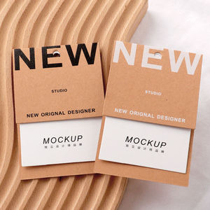 Etiquetas colgantes personalizadas impresas en relieve y serigrafiadas para ropa, etiquetas ecológicas de papel semillado para prendas, bolsos, zapatos y logotipos de lujo - Product Image 2