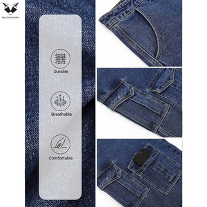 Shorts en jean brut épais de haute qualité pour hommes, coupe ample et personnalisée, jorts en denim à jambe large - Product Image 5