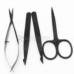 Pince à épiler pour sourcils RMI, couleur plasma noire, pointe pointue, acier inoxydable, durable, pour une mise en forme précise - Product Image 5