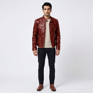 Abrigos de cuero para hombre, altamente cómodos, hechos a medida con su propio diseño y logotipo, con chaqueta de invierno para hombre. - Product Image 6