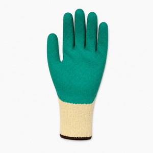 Cotton <b>Knit</b> Work <b>Gloves</b> With Full Latex Coating Anti-Slip Raised Micro-Diamond Texture <b>Knit</b> Wrist General Purpose Safety <b>Gloves</b> - Product Image 6