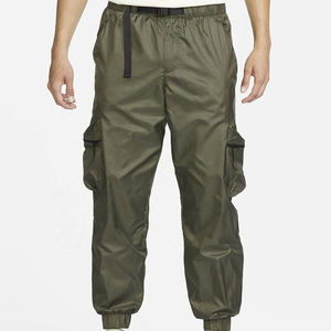 Men’s Olive Green Cargo Jogger Pants Lightweight Utility <b>Trousers</b> Elastic Waist Multi Pocket Casual Outdoor Workwear Pants with - Product Image 1