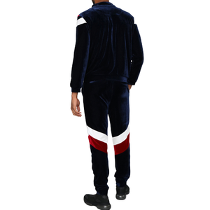 Survêtement unisexe personnalisé pour homme, à capuche, vintage, brodé, zippé, respirant, en velours, deux pièces, avec 3D pour - Product Image 4