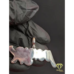 <b>Custom</b> <b>Name</b> <b>Necklace</b> Lab Grown Iced Out Hip Hop Pendant Luxury Jewelry Gift - Product Image 2