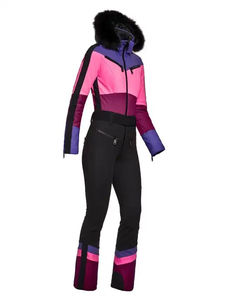 Vêtements de sport en gros unisexes OEM ODM, combinaison de ski imprimée à paillettes coupe-vent, qualité supérieure, grande taille, respirante et confortable pour la neige - Product Image 5