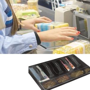 Caja Registradora POS con Compartimentos para Dinero, 5 para Billetes y 4 para Monedas, Bandeja para Efectivo para Supermercados, Tiendas y Hoteles - Product Image 4