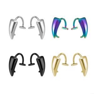 Joyas de imitación para piercing corporal, anillos de labio de acero inoxidable sin perforación para amantes de la moda - Product Image 2