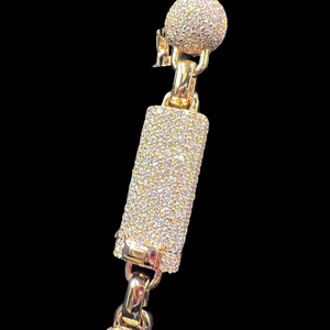Excellent Quality Luxury 22K Gold Plated Crystal Rhinestone <b>Statement</b> <b>Necklace</b> With Ball Pendant Unisex Party Jewelry - Product Image 1