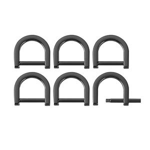 Anillas en D de aleación de zinc con tornillo, hebillas en forma de herradura y U para artesanía en cuero, bolsos, cinturones, correas de arnés y accesorios de ferretería - Product Image 1