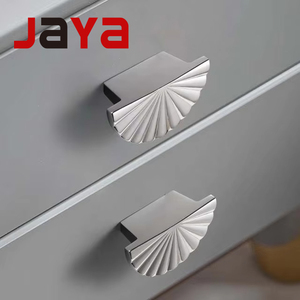 JAYA <strong>French</strong> Light Luxury Wardrobe Handle Semi-circular Fan-shaped Cabinet Solid Brass <strong>Door</strong> Handle - Product Image 1
