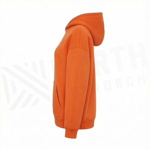 Sweat à capuche oversize en molleton de coton premium pour femme, effet délavé, style streetwear, pull, vêtement de sport, haut - Product Image 3